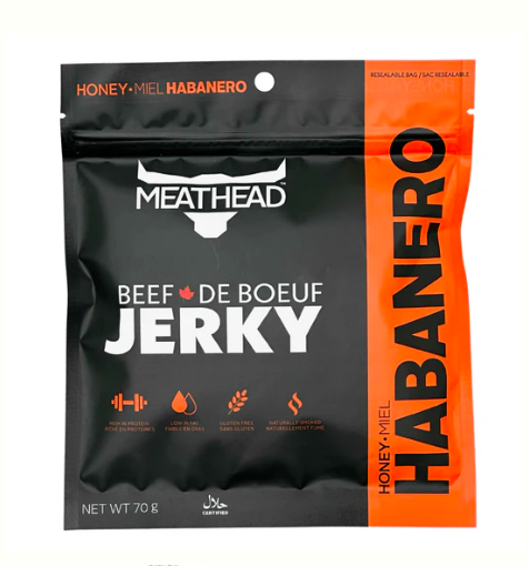 Picture of Meathead Beef Jerky Honey Habanero*12pcs