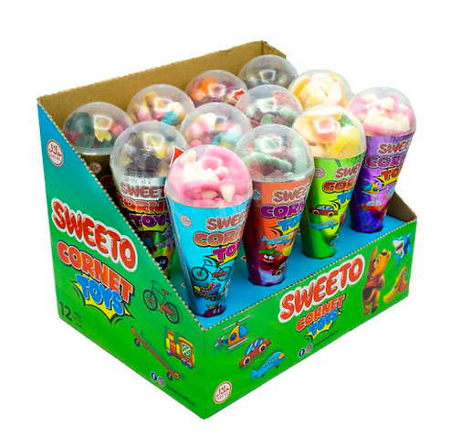 Picture of  Sweeto Cornet Gummy+Toys*12pcs