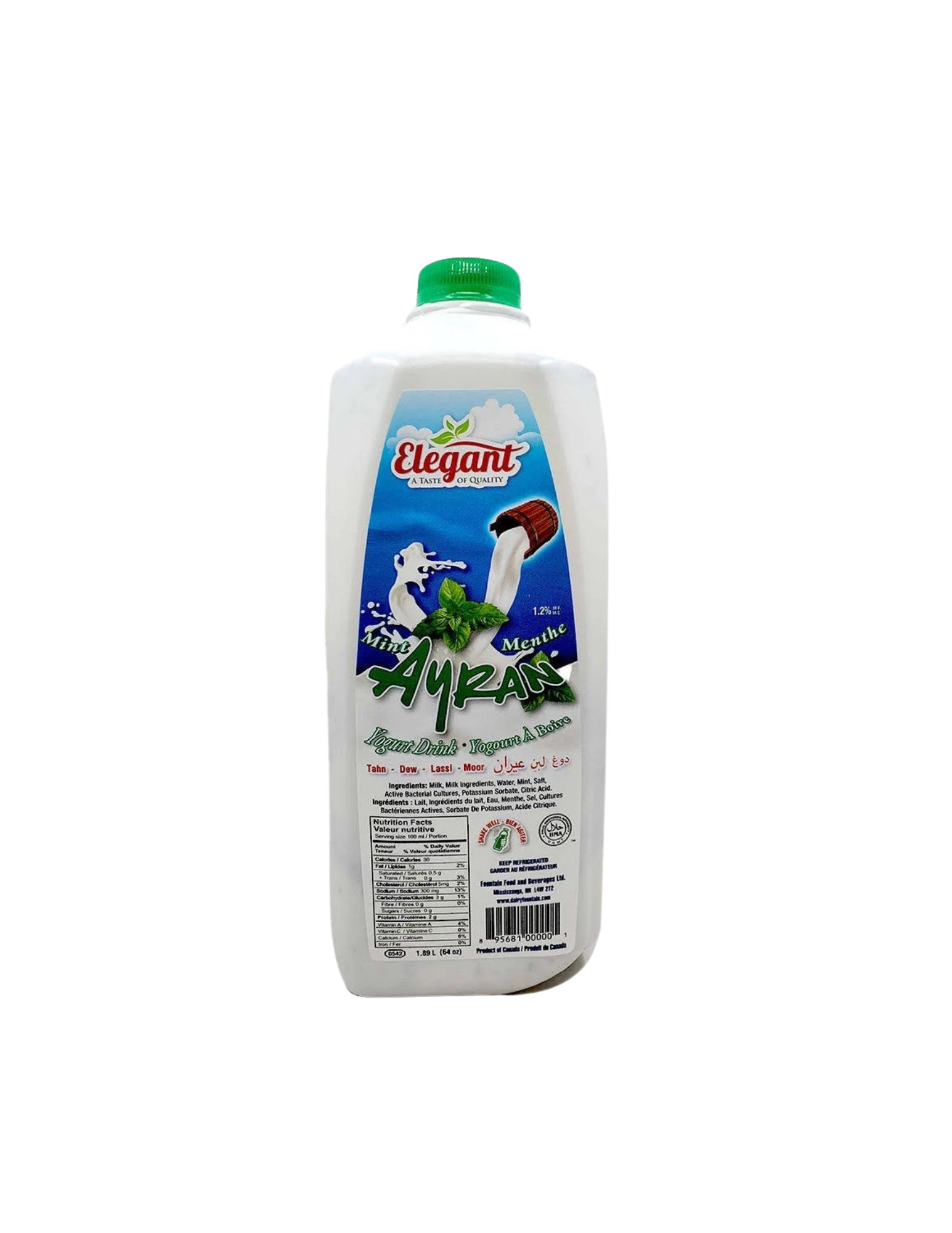 Picture of ELEGANT MINT AYRAN YOGURT DRINK 1.89L*9pcs